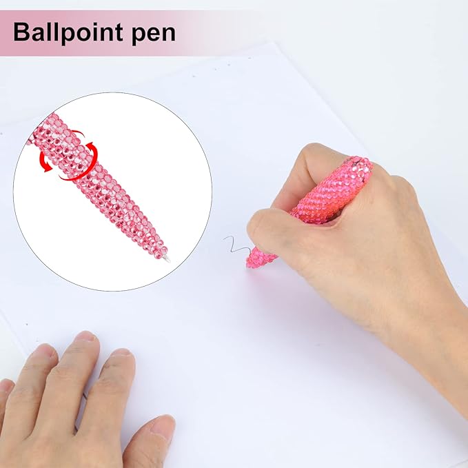 Office Stationery Set,Desk Accessory Kit, Home Office Necessary- Stapler & Desktop Tape Dispenser & Ballpoint Pens & Scissor 4 Piece Office Desk Accessories Kits(Pink)