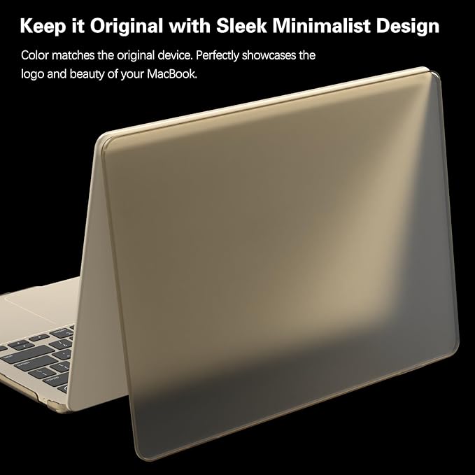 KEROM Starlight Case for MacBook Air 15 inch M4 2025 2024 2023 M3 M2 A3241 A3114 A2941, MacBook Air M4 15 inch Case, Frosted Matte Plastic Hard Shell & Keyboard Cover for Mac Air 15, Starlight Clear