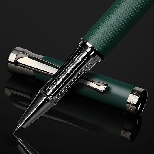 Liquid Ink Rollerball Pens - Fine Line Nice pen, Writing Pens for Journal and Office Supplies, Fancy Pen Gift Box for Father's Day or Mother's Day And Other Festivals(Green)