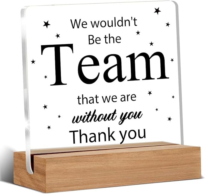 Boss Gifts for Women Men, Boss Day Gift, Employee Appreciation Gifts, Gift for Manager Leader Coworker, Thank You Decor Office Desk Signs Plaque