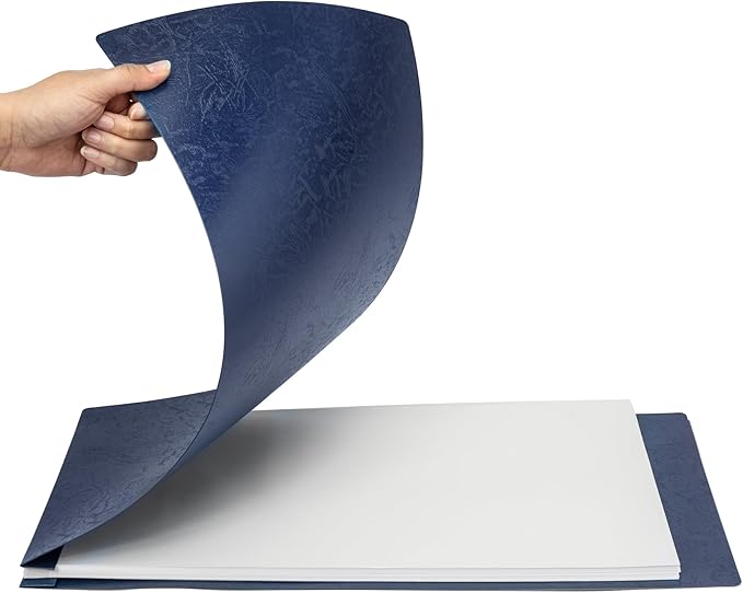 Durable 11x17 Professional Compressed Fiberboard Report Covers – Pack of 10 (Midnight Blue)