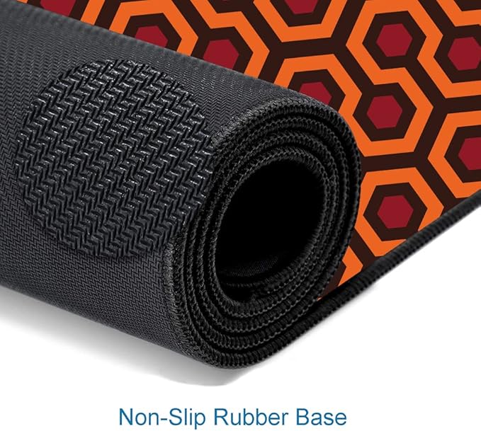 Gaming Mouse Pad, XXL Extended Computer Keyboard Long Mouse Mat, Large Desk Pad for Office Laptop, Non-Slip Rubber Base with Stitched Edge Mousepad, 31.5X11.8 inch Overlook Hotel Pattern