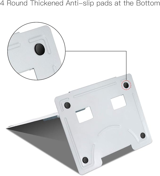 MSDADA Desk Book Stand Metal Reading Rest Book Holder Adjustable Cookbook Documents Holder Bookstands for Recipes Textbooks Music Books Birthday Gift for age 3,4,5,6,7,8,9,10+ Boys Girls (White)