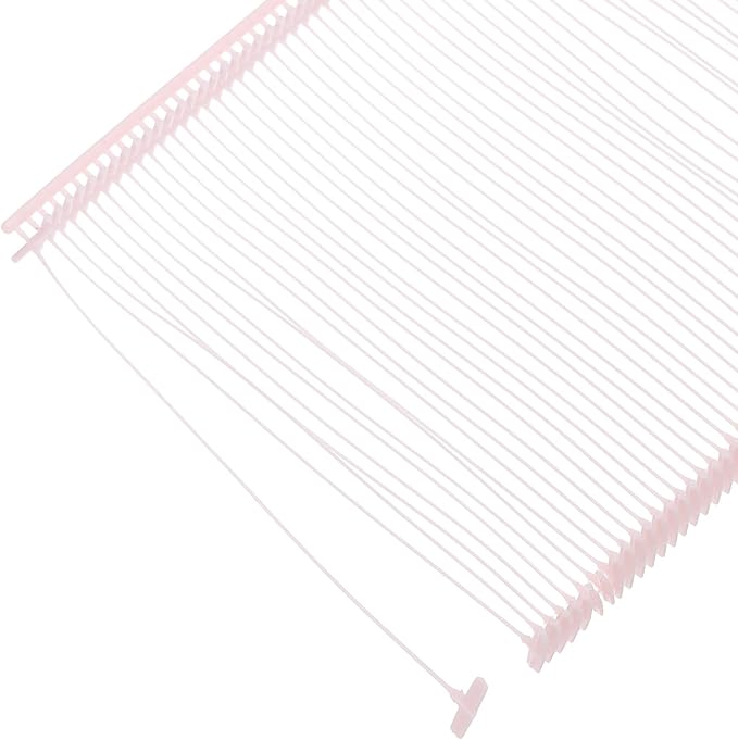 MECCANIXITY Standard Tagging Fasteners,Plastic Regular,Standard Label Gun Price Tagging Barbs for Garment Price Tag Label Tagging Barbs 75mm/3 Inch,Pack of 1000 Pink