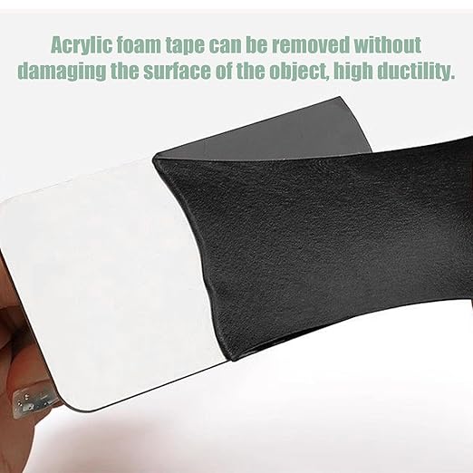 Double Sided Adhesive Tape Heavy Duty, Waterproof mounting Foam Tape, 16.5FT Length, 1.18IN Width, High Temperature Resistant Adhesive Tape for car, Household, Office or Parties, LED Strips