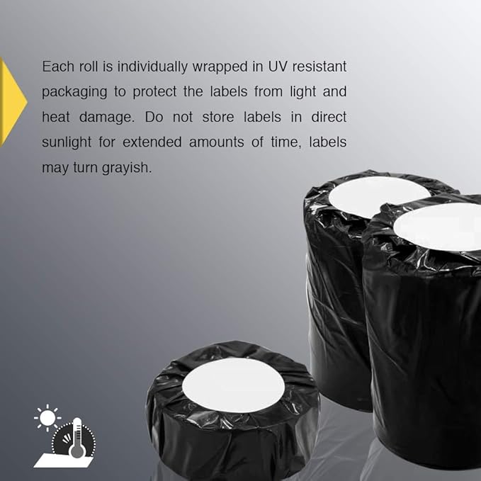 BETCKEY - 4" x 1" (102 mm x 25 mm) Multipurpose Labels Compatible with Zebra & Rollo Label Printer,Premium Adhesive & Perforated [1 Rolls, 1375 Labels]