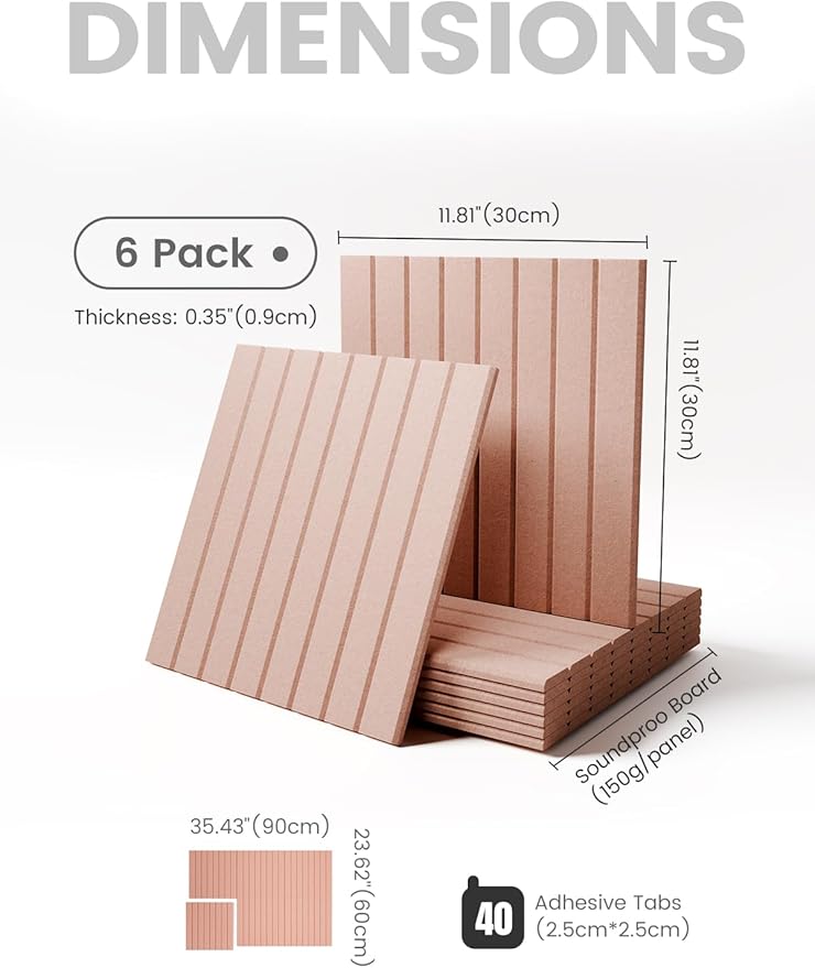 Large Felt Bulletin Board 36" x 24" Cork Board Alternative-6 Pack with 40 Safe Removable Adhesive Tabs, Cork Boards for Walls Cork Board for Home Office Classroom Pin Board (Pink)