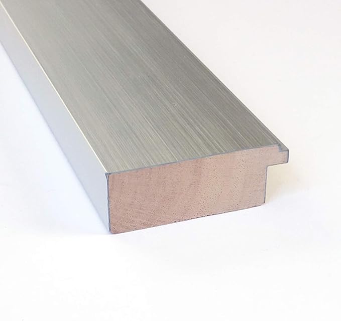 Amanti Art Natural Cork Board for Wall, 16x34 Vision Board with Silver Wood Frame, Medium Corkboard Office Decor for Home Organization, Modern Corkboard Pinboard to Display Items for Home