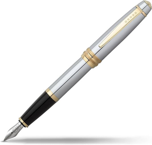 Cross Bailey Refillable Fountain Presented in a Premium Gift Box - Medium Point, Black Ink, Medalist