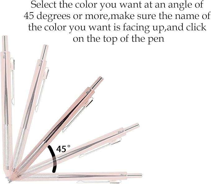 4-in-1 Four-Color Multifunctional Pen, Black/Red/Blue Ballpoint Pen and 0.7mm Mechanical Pencil, Metal Case Pen, Great Gift for Friends, Loved Ones (Yellow)
