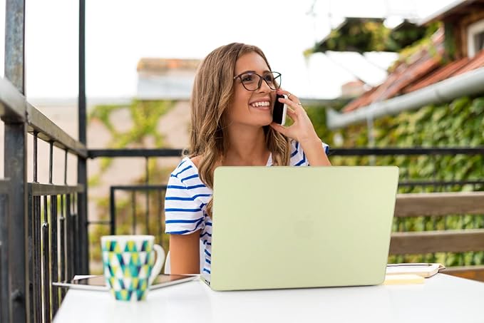 Teryeefi Case Cover for MacBook Pro 16 Inch M4 M3 M2 M1 (2025 2024-2021 Release) A3403 A3186 A2485 A2780 A2991 Model, Matte PC Hard+Keyboard Cover+Screen Protector+Type C Adapter, Yellow