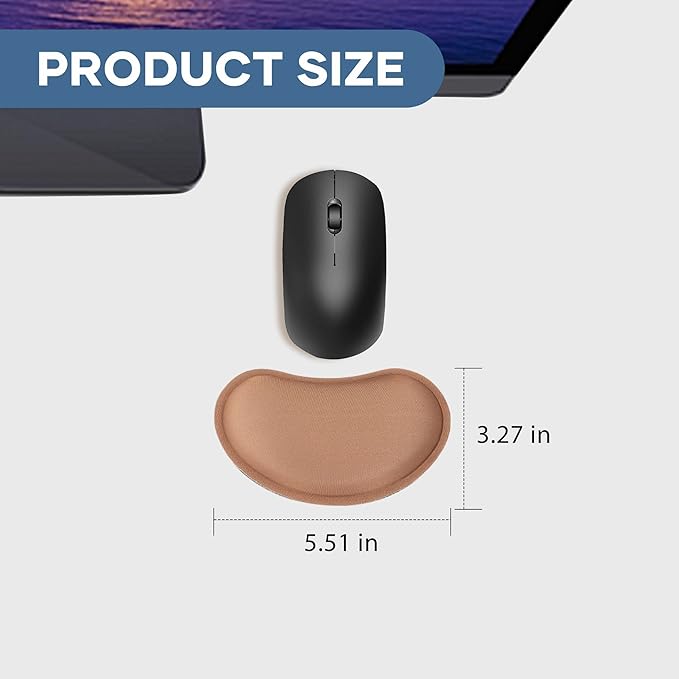 Office Ergonomic Memory Foam Computer Mouse and Keyboard Wrist Rest pad Support Carpal Tunnel, Wrist Rest for Keyboard and Mouse, Wrist Support Set