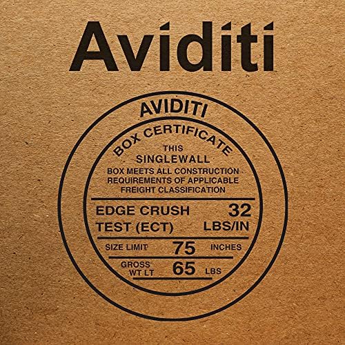 AVIDITI Shipping Boxes Large 24"L x 16"W x 12"H, 10-Pack | Corrugated Cardboard Box for Packing, Moving and Storage