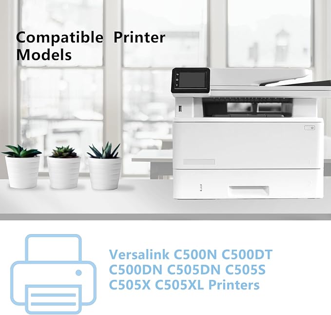 VersaLink C500 C505 Drum Cartridge Replacement for Xerox 108R01484 108R01481 108R01482 108R01483 Drum Unit Compatible for Xerox VersaLink C500N C500DT C500DN C505DN C505S C505X C505XL Printer Drum