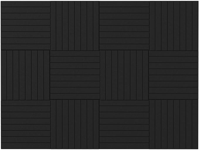 Large Cork Boards for Walls – 48 x 36 Self Adhesive Felt Wall Tiles, Ideal for Office Black Bulletin Board, Easy to Install Pin Board Photo Board