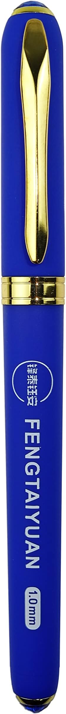 Fengtaiyuan B10P18Pro, Gel Ink Rollerball Pens, Blue Ink, Bold Point 1.0mm, Writting Pens, Smooth, 18 Pack (Blue-1.0mm)