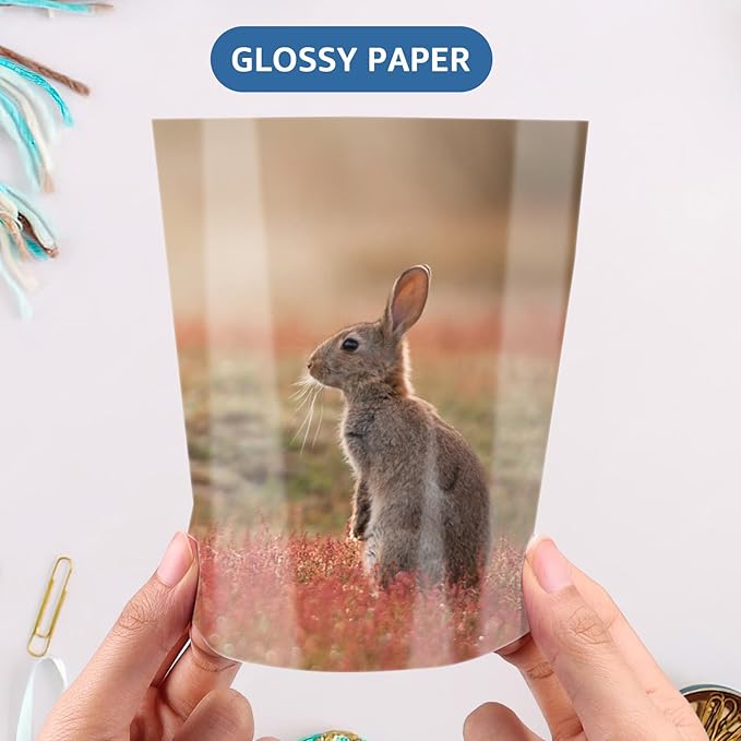 ZBEIVAN 5x7 Photo Paper, Glossy Photo Papers 200 Sheets, 5 x 7 Inkjet Printer Photo Paper for Dye Ink, 200 GSM