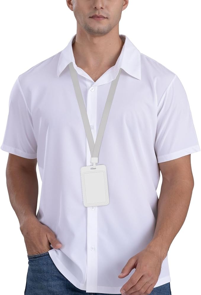 Custom Id Badge Holder Customizable Personalized Id Card with Photo Logo for Employee Work Office Staff Name Tag