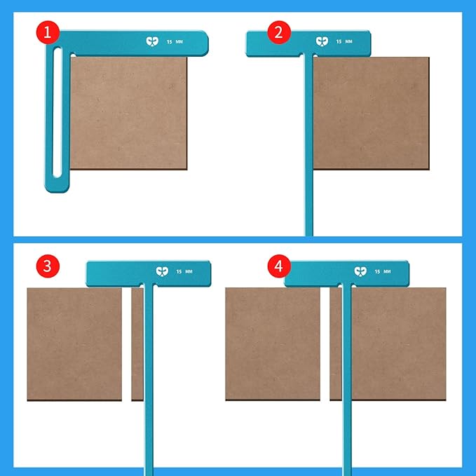 Aluminum Bookbinding Tool Set 5pc – Durable Metal Scrapbooking & Binder Kit with T‑Ruler, Corner Miter, Spine Spacer, Divider – Professional Templates for Journals & Photo Albums