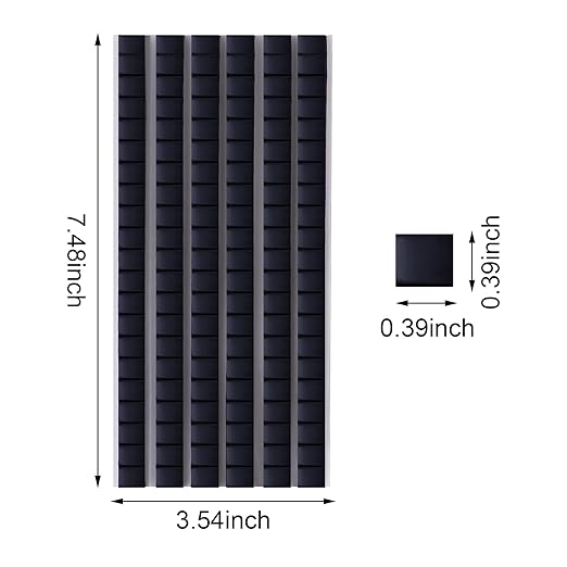 Feosky Adhesive Poster Sticky Tack Putty, Reusable and Removable Adhesive Putty, Mounting Putty for displaying Wall Paintings, Picture, Decoration, Crafts (Black, Pack of 3)