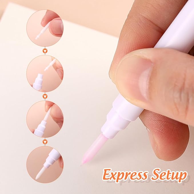 50PCS Paint Pen Nibs,0.7mm Marker Tips Replacement Acrylic Marker Nibs for DIY Writing Painting