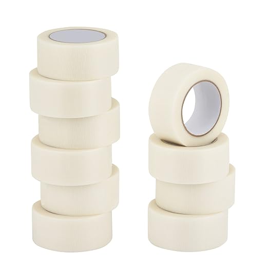 Lichamp 10 Rolls Clear Duct Tapes Heavy Duty, Waterproof No Residue Clear Duct Tape for Packaging Taping Sealing Repairing Tying, Thick & Wide Tape for DIY or Commercial Use, 2 inches x 25 Yards