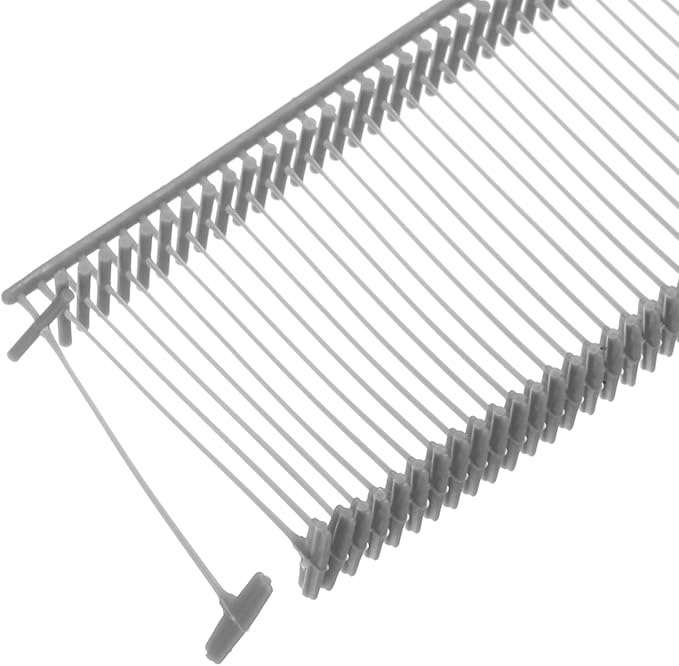 MECCANIXITY Standard Tagging Fasteners,Plastic Regular,Standard Label Gun Price Tagging Barbs for Garment Price Tag Label Tagging Barbs 25mm/1 Inch,Pack of 1000 Gray