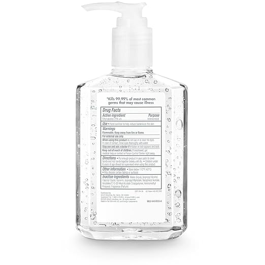 Purell Advanced Hand Sanitizer Refreshing Gel Design Series, Clean Scent,Clear, 8 Fl Oz Pump Bottle (Pack of 4), 9652-06-ECDECO