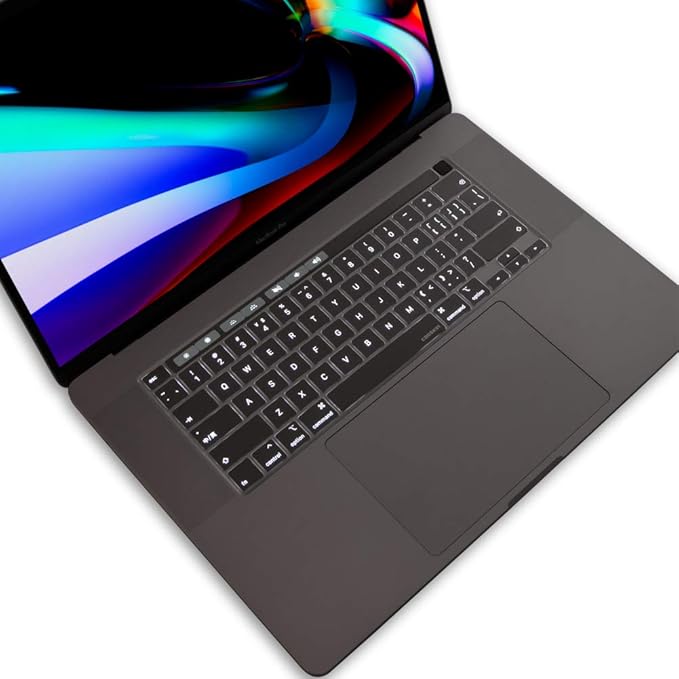 Ultra Thin Keyboard Cover Skin for MacBook Pro 16 inch with Touch Bar Touch ID A2141 and MacBook Pro 13 inch A2338 A2251 A2289 Keyboard Protector