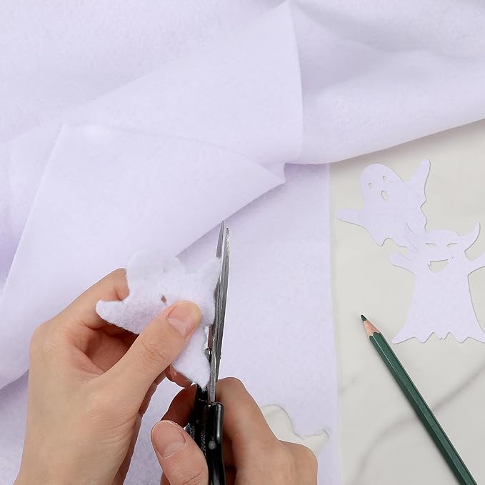 1.4mm Thick Felt Sheets – 1 Yard x 1 Yard Soft Felt Fabric by The Yard for DIY, Sewing & Crafts Solid Color (White)