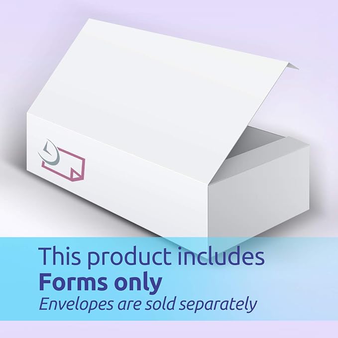 NextDayLabels - W-2 3-Up Employee Tax Forms, Instructions on Back" for 2025, for Laser/Inkjet Printer. Compatible with QuickBooks and Accounting Software ETC. (Pack of 100 Sheets)