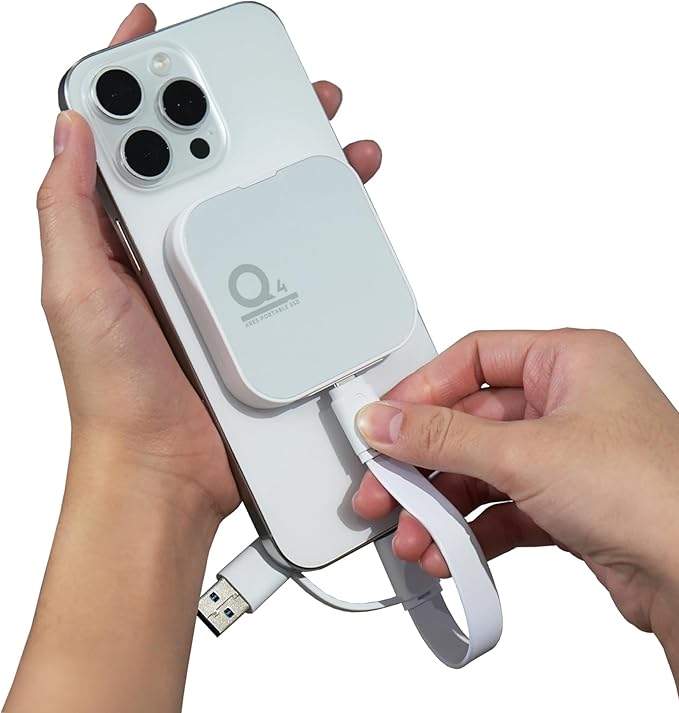 DATO Magnetic External SSD 4TB External Solid State Drive Portable SSD USB 4.0 Gen 3x2 up to 4000/3600 MB/s Type-C 4K ProRes HDR Record, Compatible with iPhone 15&16 Pro Max - ARES Q4 Series