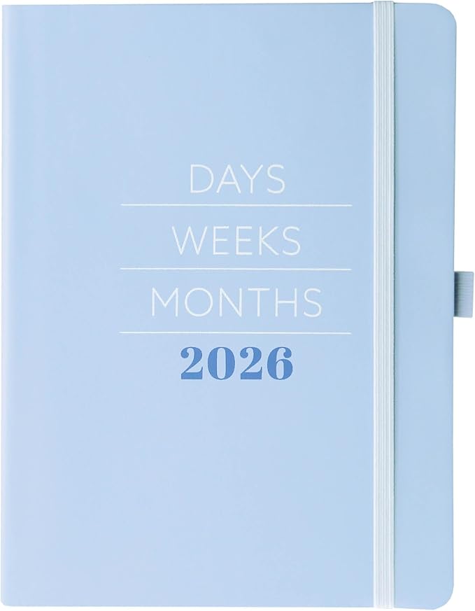 Graphique 2026 Apollo Business Planner | 18 Month Organizer, July 2025 - Dec. 2026 | Weekly & Monthly Spreads | To-Do List & Note Pages | Pen Loop | Vegan Leather | Blue Days, Weeks, Months | 6” x 8”