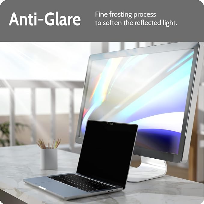 Magnetic Privacy Screen for MacBook Pro 16 Inch (2021-2025, M1, M2, M3, M4), 16inch Removable Matte Anti Blue Light Glare Private Filter Protector for Mac Pro 16.2" Laptop