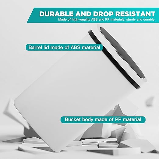 PayLessHere 13 Gallon Trash Can Kitchen Trash Can Automatic Garbage Can with Lid Touch Free High-Capacity Motion Sensor for Kitchen Bedroom Bathroom Office Wateproof Trash Bin (3, White)