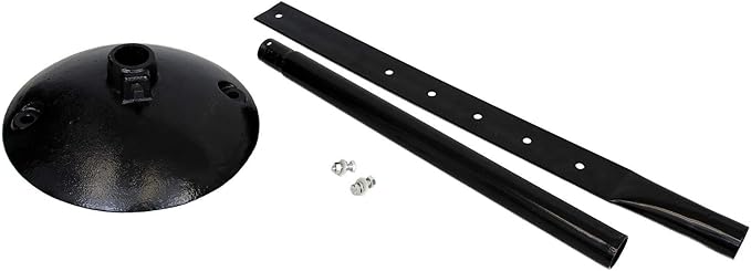 Cast Iron Sign Base By SmartSign | 17” Od Stand With 4’ Post And Sign Bolts & Nuts