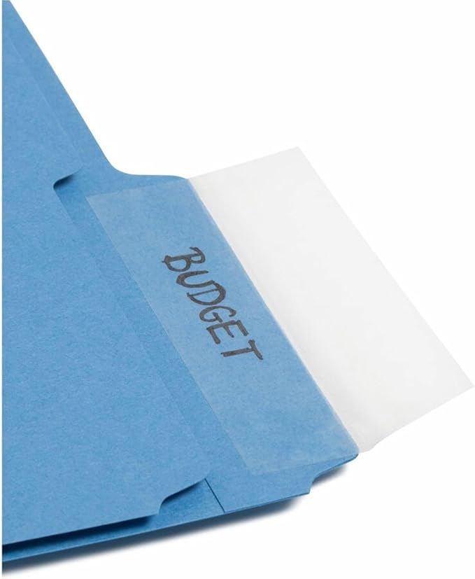 Smead Seal and View® Clear Label Protector, Size 3-1/2x1-11/16-Inches Before Folding, 100 per Pack (67600)