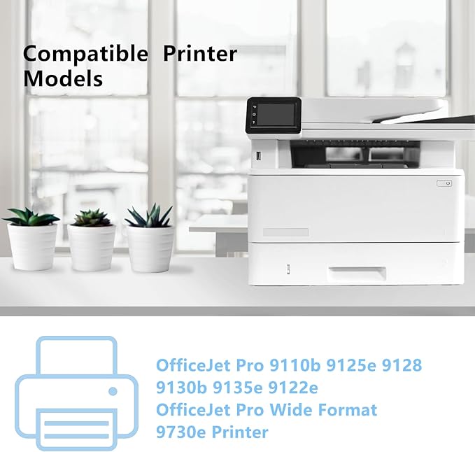 936e 936XL 936 with New Chip Ink Cartridges Replacement for 936 936e 936XL Ink Cartridges Combo Pack Works Compatible with OfficeJet 9120 OfficeJet Pro 9110 9120 9130 Printers (5-Pack)