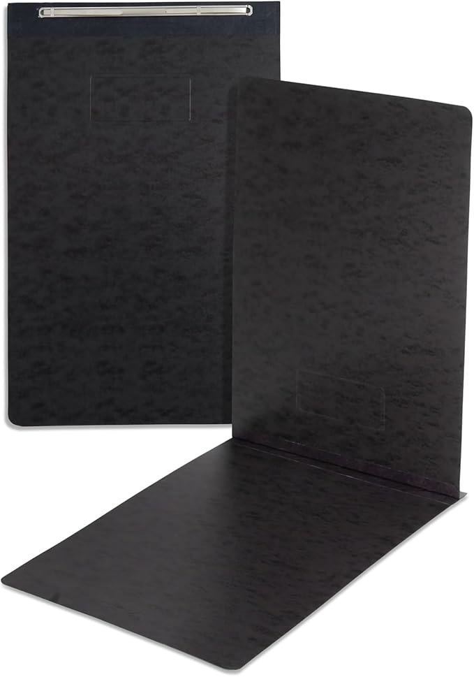 Blue Summit 10 Pressboard Report Covers with Fasteners, 11x17 Folder for Blueprints, 11 x 17 File Folder Tabloid Size Press Board Report Cover, 3” Capacity, 10 Pack, Black