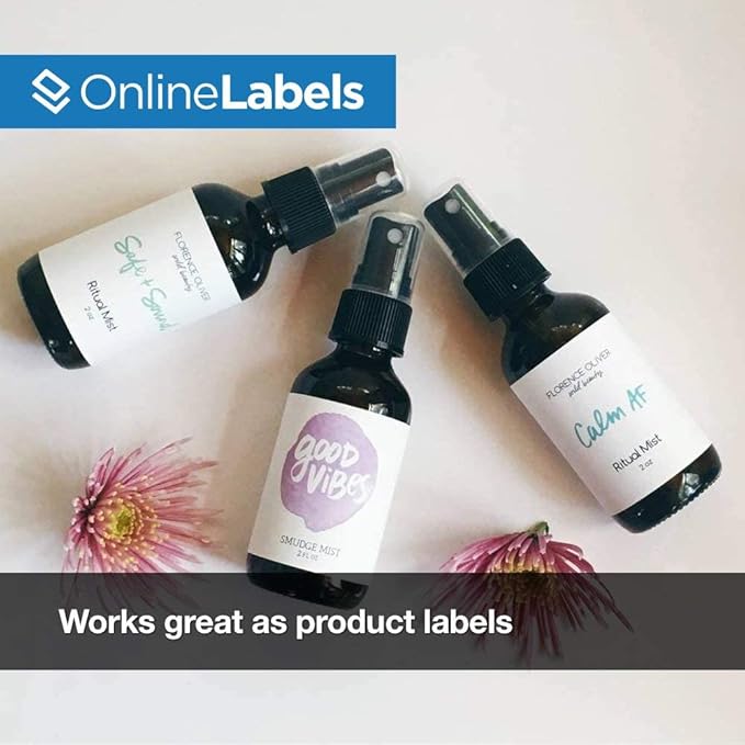 4 x 2 Rectangle Mailing Labels - Permanent, White Matte - Address, Shipping, Gift - Pack of 10,000-1,000 Sheets - Inkjet/Laser Printers - Online Labels