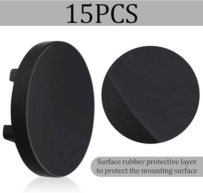 Yookeer Magnetic Zip Tie Mount Base Black Magnetic Cable Clips Wire Holder Multipurpose Cable Ties Management Base Electrical Supplies for Wire