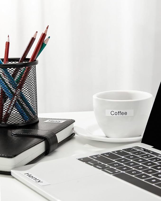 5-Pack TZe-131 TZ Tape 12mm 0.47 Laminated Clear Compatible with Brother P Touch Label Tape TZe131 TZ-131 Work with Ptouch PT-H100 D220 D210 PTD400 PTD-600 PTD610BT Label Maker, 1/2 in x 26.2 ft