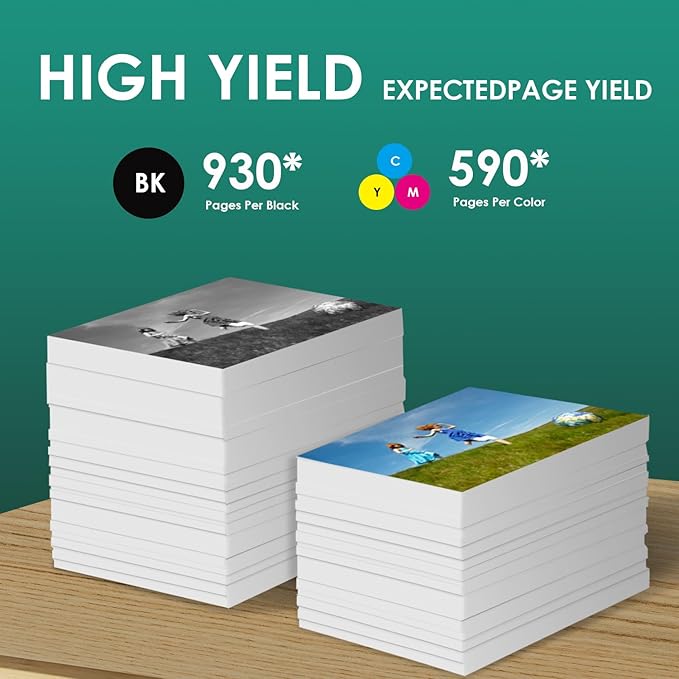 45 78 Ink Cartridge Combo Pack Compatible for HP Deskjet 1220c-ps 930C 952C 970Cxi Color Copier FAX 1220 PhotoSmart 1115 1215(1 Black, 1 Color)