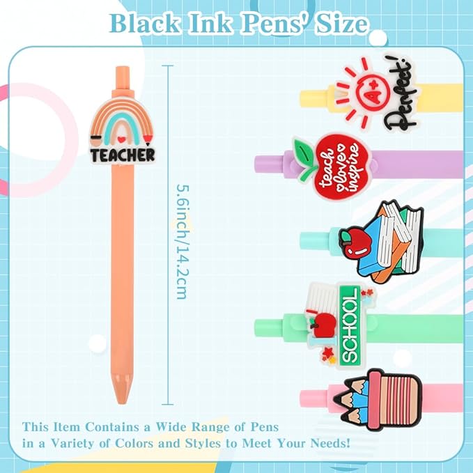 Teacher Gifts,Teacher Pens,Appreciation Gifts for Science Dance Prek Teachers,Halloween Thanksgiving Christmas Funny Pens for Teachers Retirement,End of Year Present