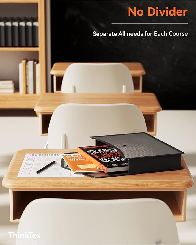 ThinkTex Plastic Expanding File Folder, Transparent envelopes with Snap Closure, No Dividers, Large Capacity, Fit Letter/A4 Size - 5 Packs