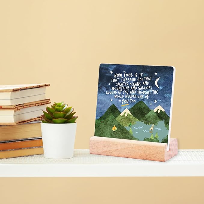 Adoption Gifts First Communion Gifts for Teen Boys,Inspirational Gift for Christian Boys Kids,Same God Creation Sign Ceramic Plaque,Toddler Boy Room Desk Decor