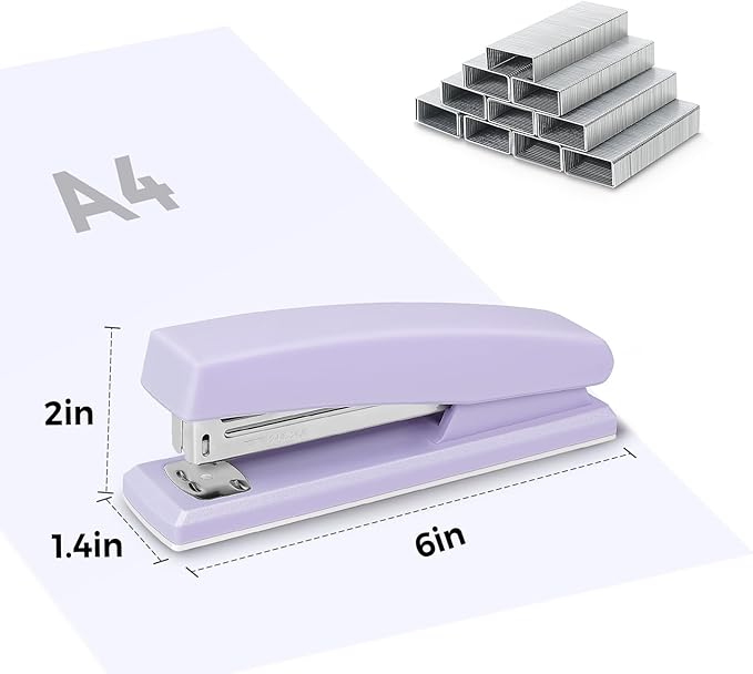 Desktop Stapler with 1000 Staples, Office Stapler, 25 Sheet Capacity