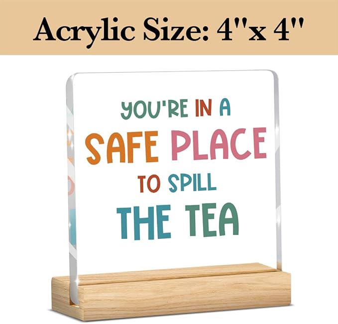 Therapy Office Decor Therapist Office Decoration Mental Therapist Gifts School Counselor Gifts Therapist Gifts for Women Psychology Gift, Cute Humor Counseling Therapy Office Acrylic Desk Decor