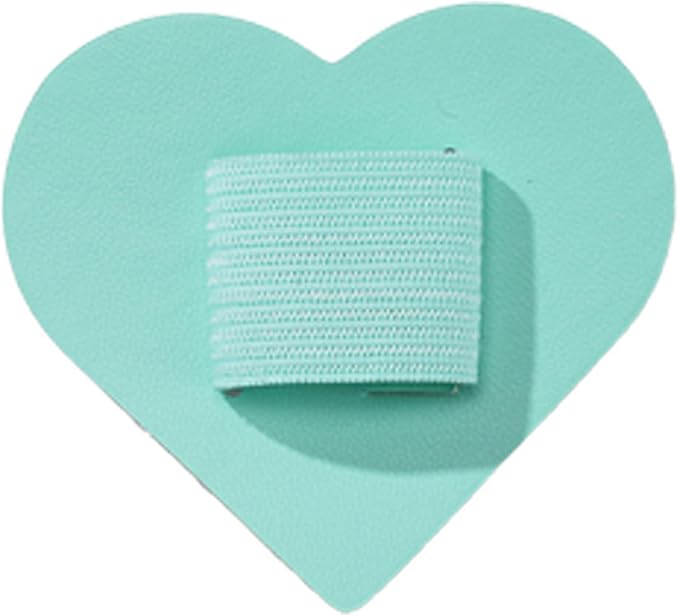 Set Of 7 Love Heart Shaped Pen Clip PU Leather Adhesive Pencils Holder Writing Supplies Laptops Accessories Cute Heart Shaped Pen Clip