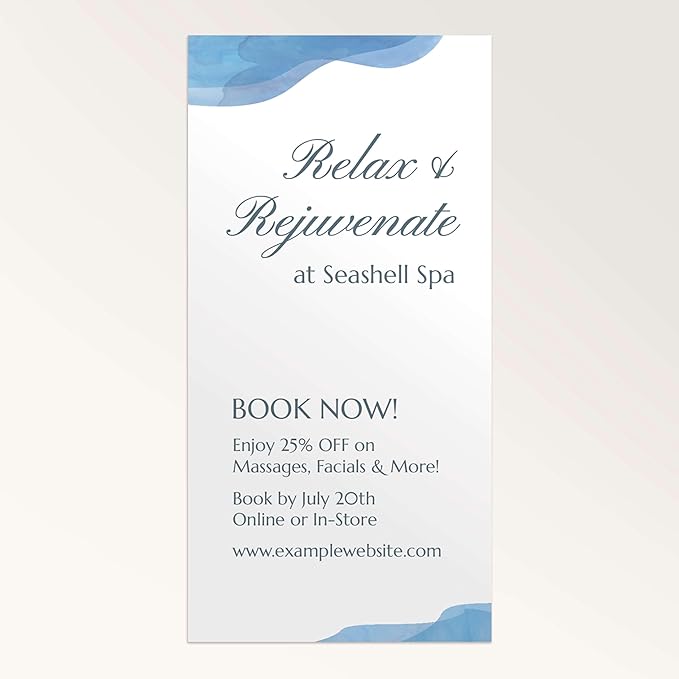 Staples Custom Scrim Vinyl Banner - 36W" x 72L" Quote Banner with 4 Grommets - Durable Outdoor Sign for Events, Promotions, and Business Advertising (Watercolor)